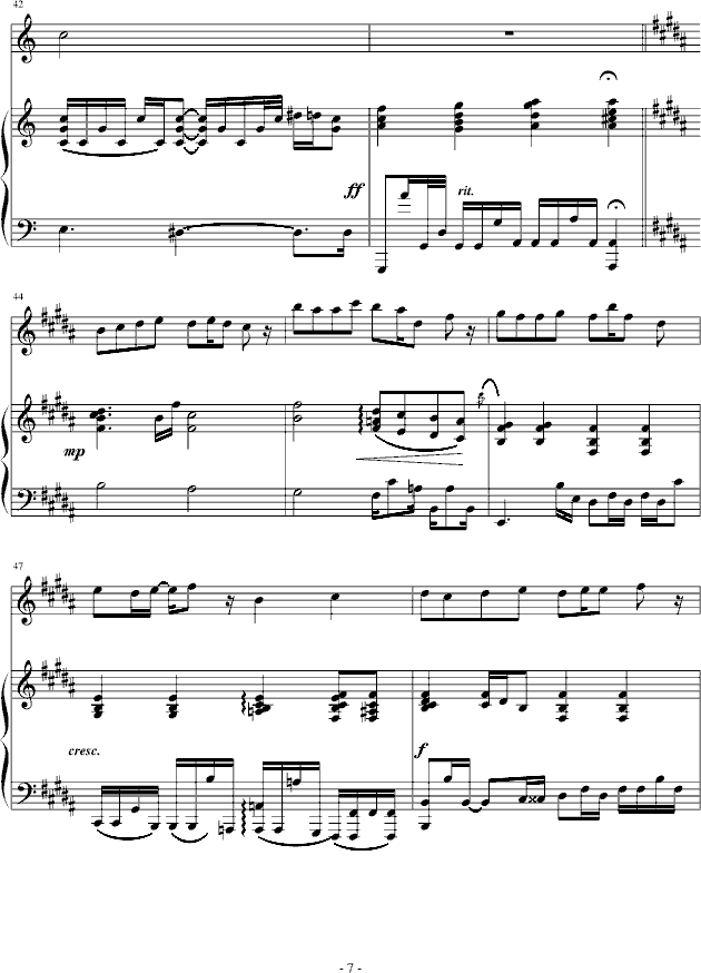 不知道(钢琴谱)7