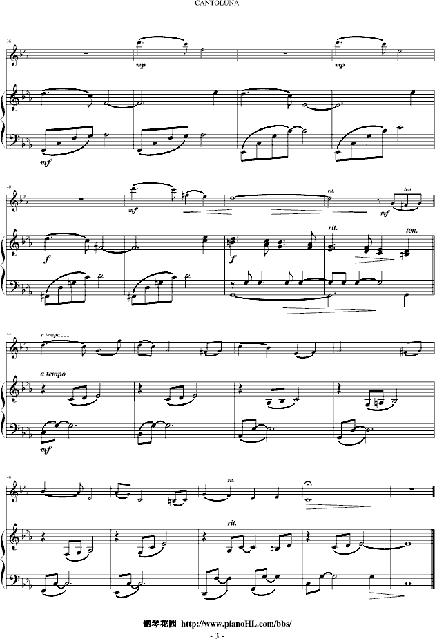 Cantoluna(钢琴谱)3