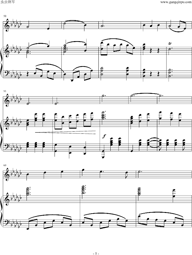 美丽的心情(钢琴谱)5