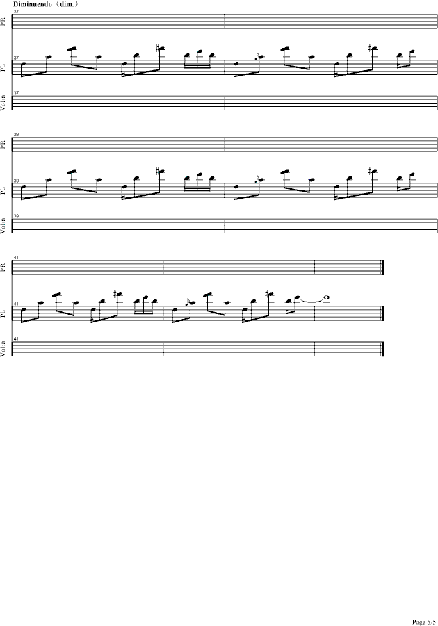 SOLO爱的鼓励弹唱版(钢琴谱)5