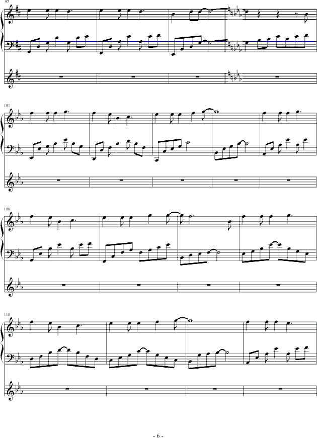 千里之外(钢琴谱)6