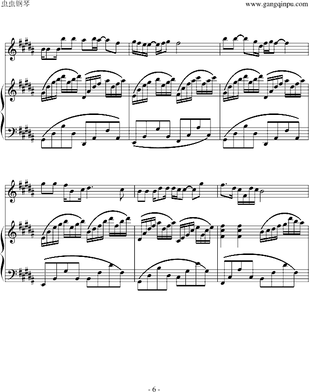 明天会更好(钢琴谱)6