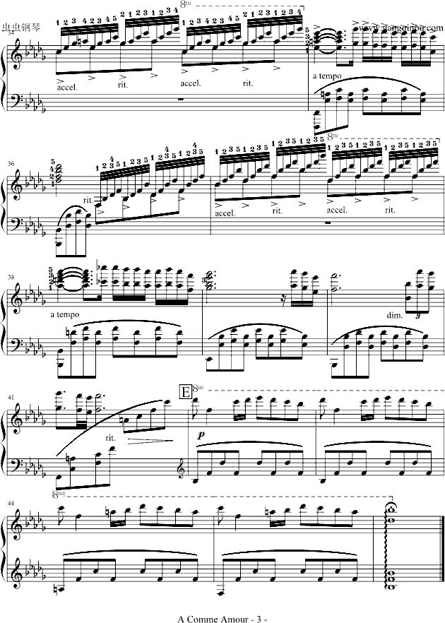 秋日私语(钢琴谱)3