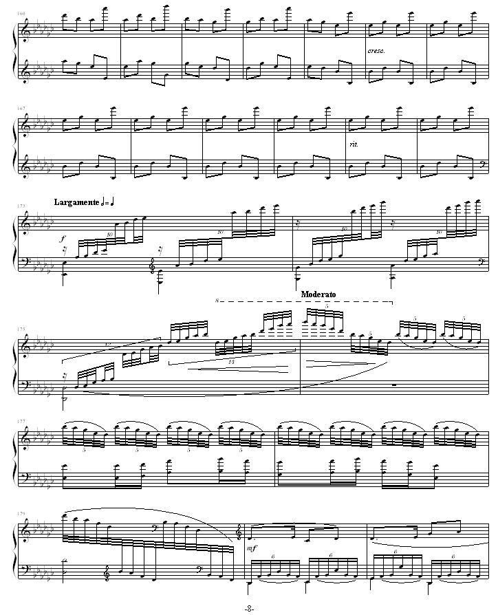 春江花月夜(钢琴谱)8