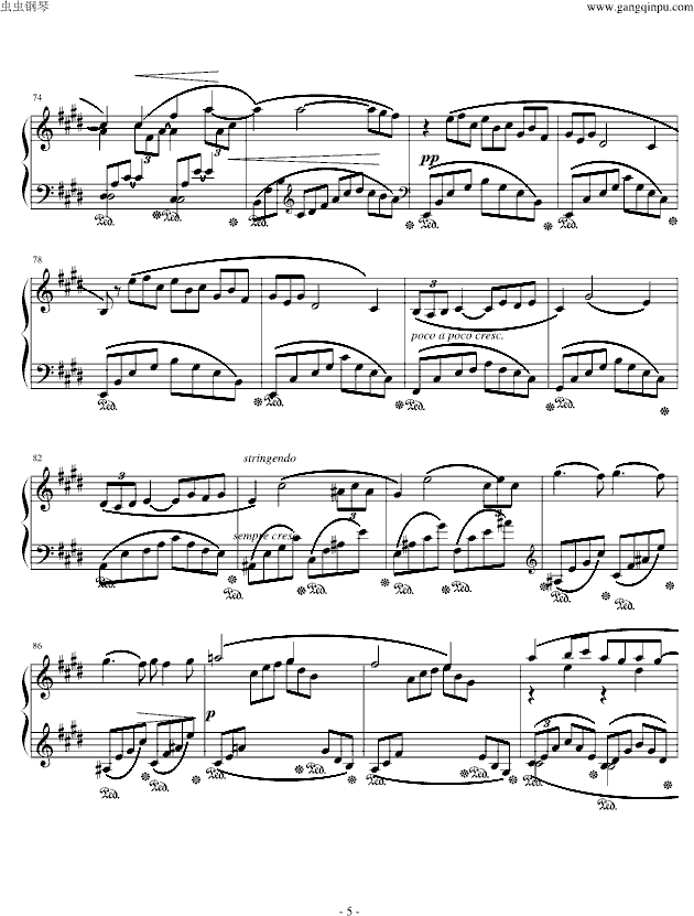 阿拉伯风格幻想曲No.1(钢琴谱)5
