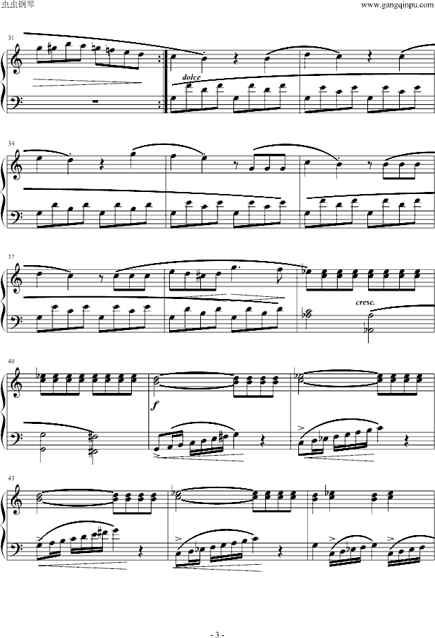 小奏鸣曲（Op20.No.1）第一乐章(钢琴谱)3