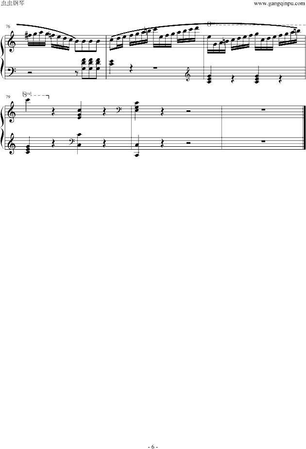 小奏鸣曲（Op20.No.1）第一乐章(钢琴谱)6