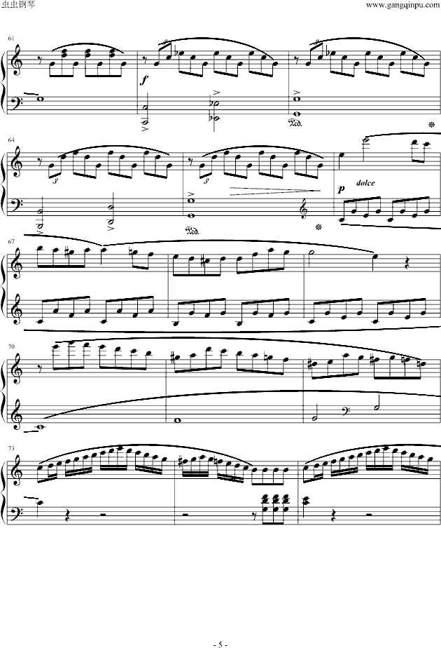 小奏鸣曲（Op20.No.1）第一乐章(钢琴谱)5
