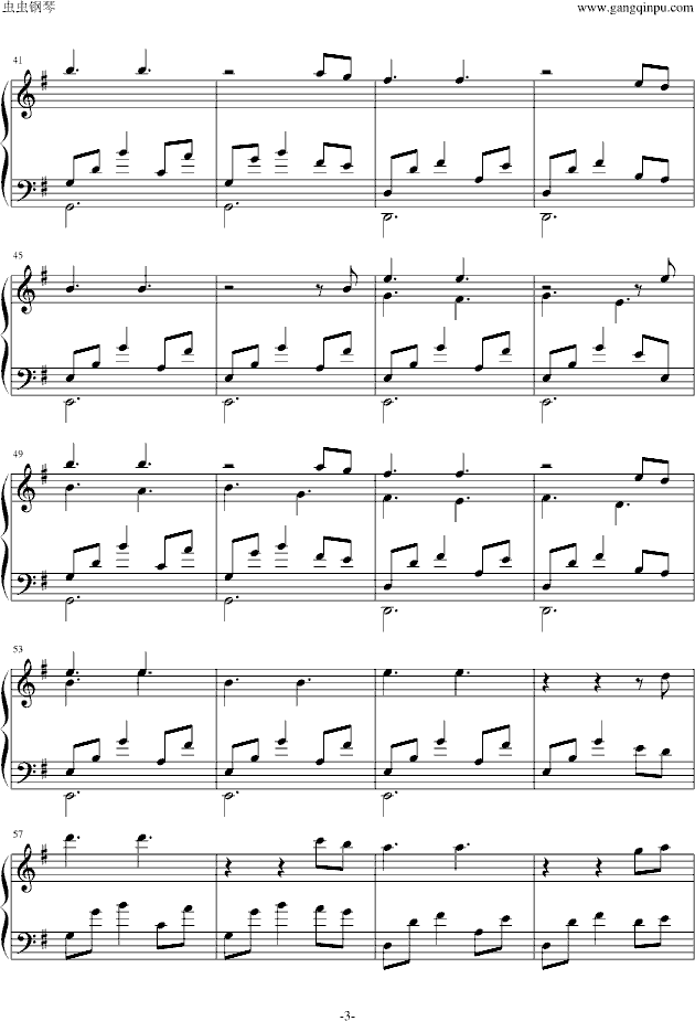 月光边境(钢琴谱)3