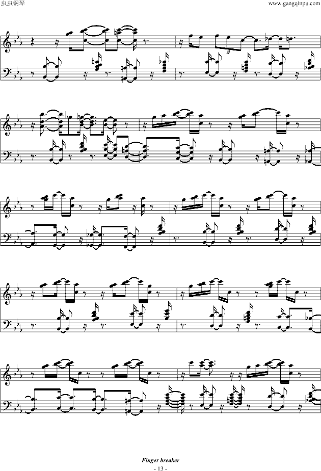 Finger Breaker(钢琴谱)13