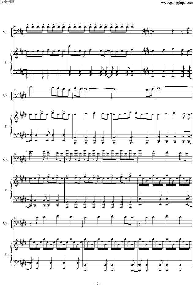 LOVE STORY MEETS VIVA LA VIDA(钢琴谱)7