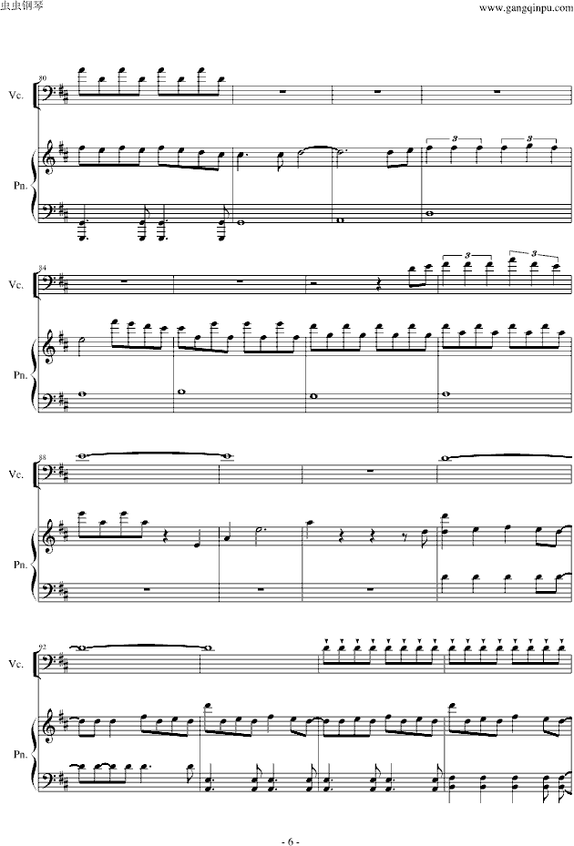 LOVE STORY MEETS VIVA LA VIDA(钢琴谱)6