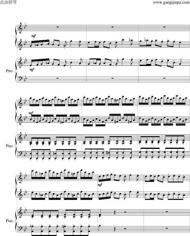 沙巴女王（四手联弹）(钢琴谱)8