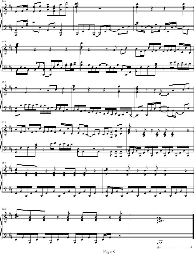 鸟之诗(钢琴谱)8
