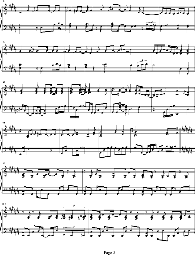 鸟之诗(钢琴谱)5