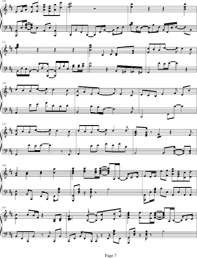 鸟之诗(钢琴谱)7