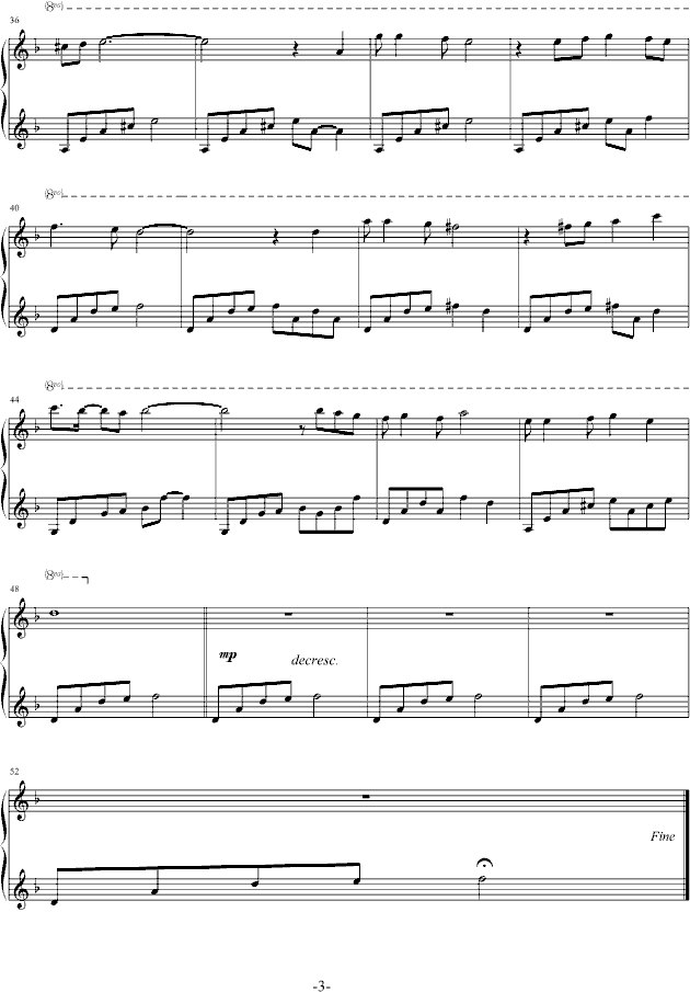 我等候你(钢琴谱)3