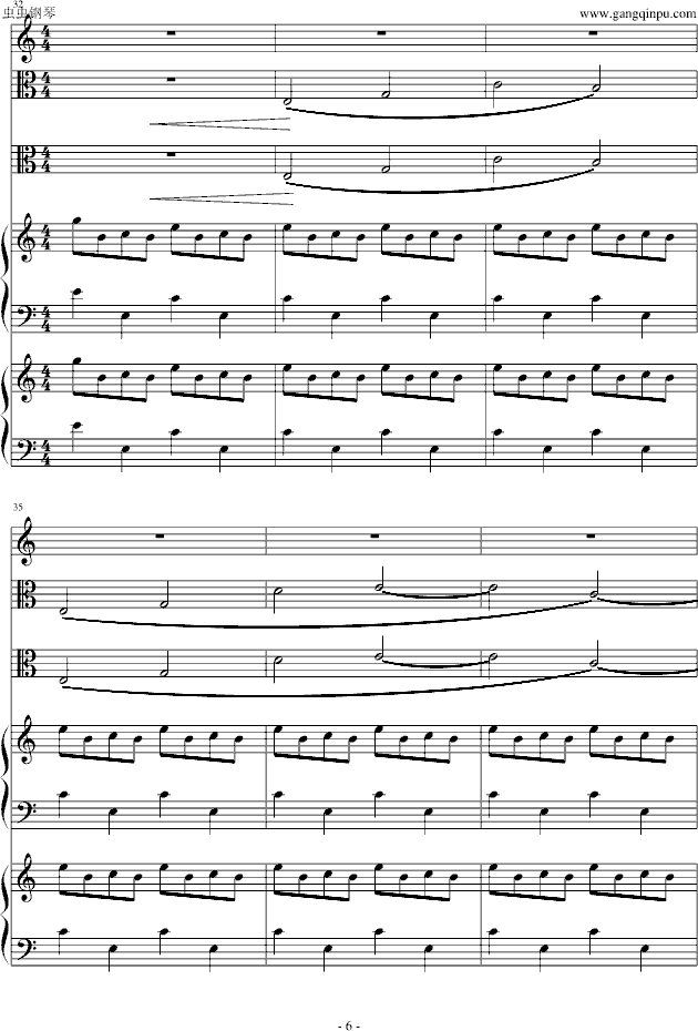 忠犬八公的故事(钢琴谱)6
