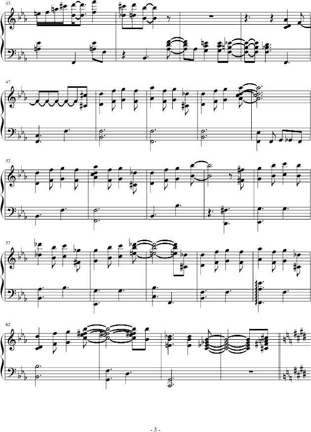 danny blues(钢琴谱)3