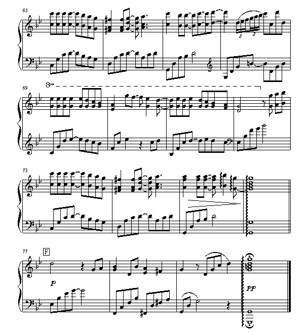 从开始到现在(钢琴谱)5