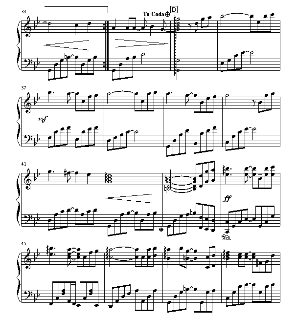 从开始到现在(钢琴谱)3