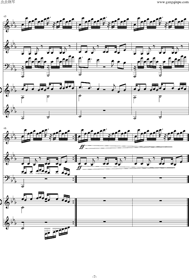 僵尸王博士的复仇(钢琴谱)7