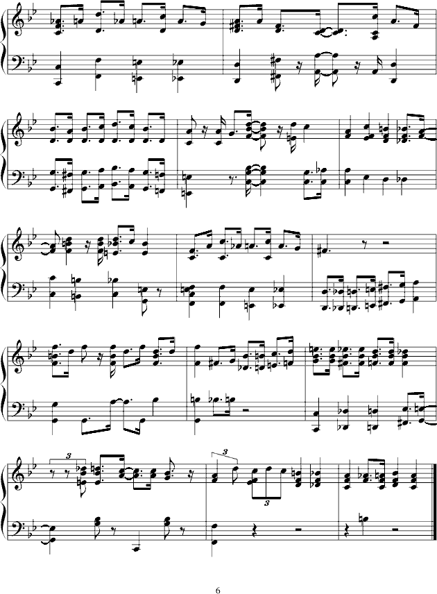 big foot ham(钢琴谱)6