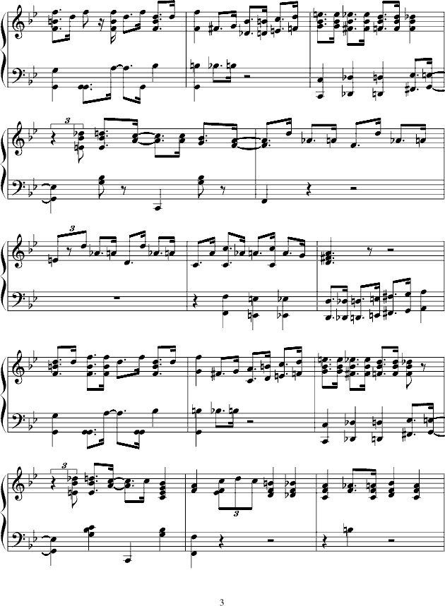 big foot ham(钢琴谱)3
