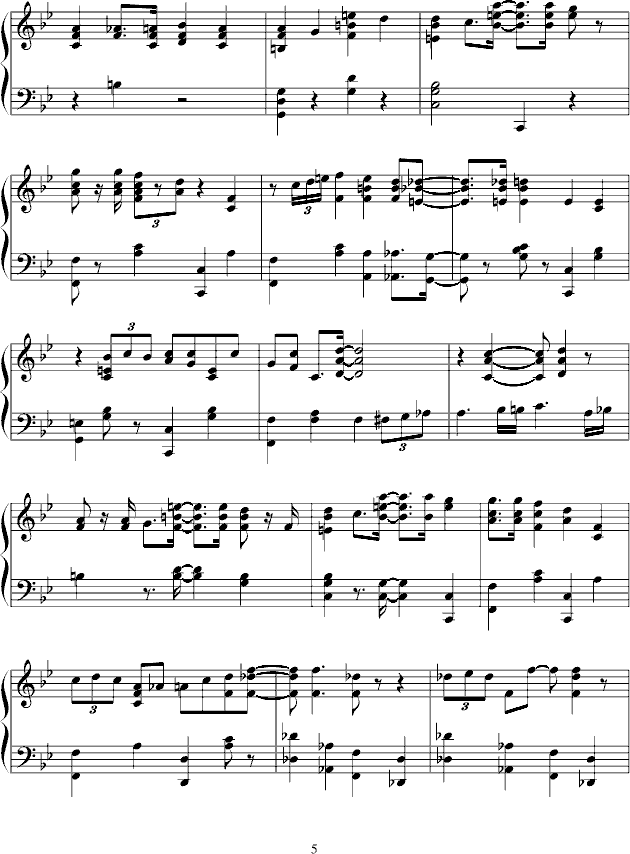 big foot ham(钢琴谱)5