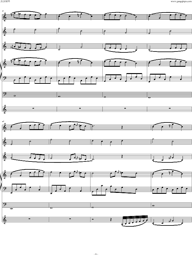 HDP的歌(钢琴谱)6