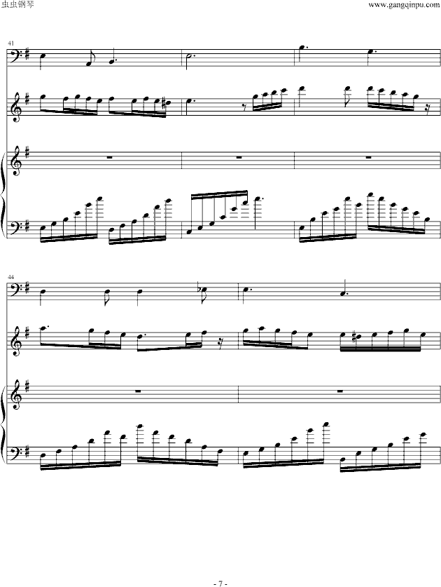 绿袖子(钢琴谱)7