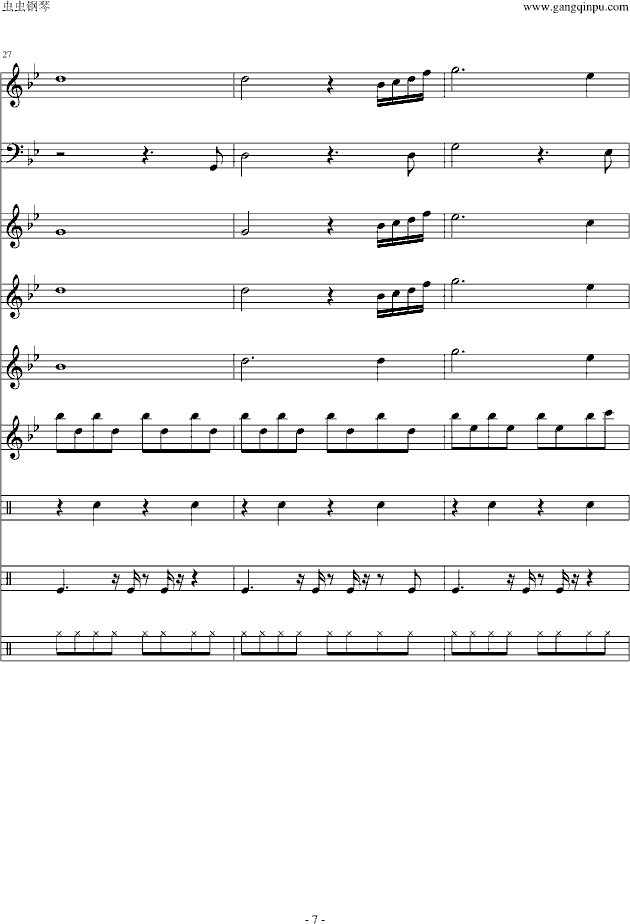 The Poet And The Pendulum(钢琴谱)7
