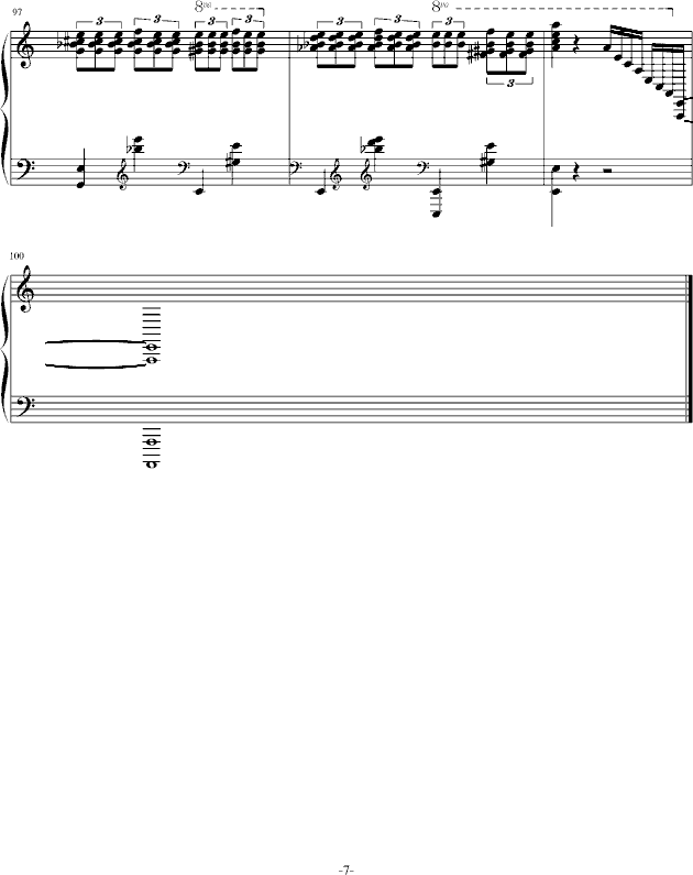 Struggle(钢琴谱)7