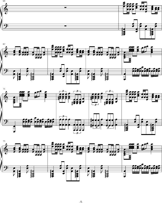 Struggle(钢琴谱)5