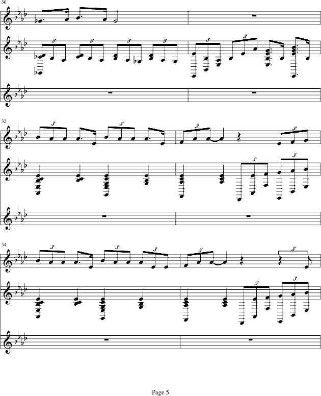 Teddy bear(钢琴谱)5