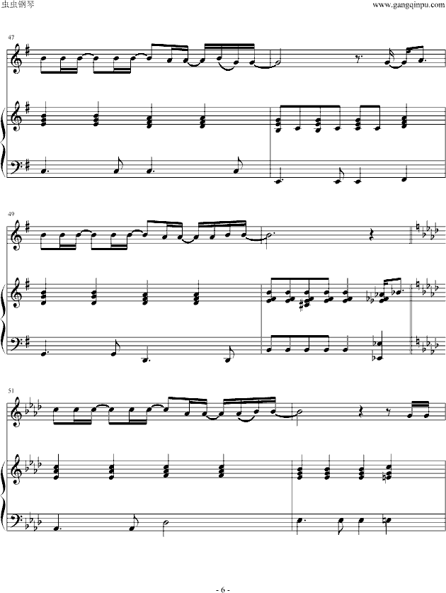 左右为难(钢琴谱)6