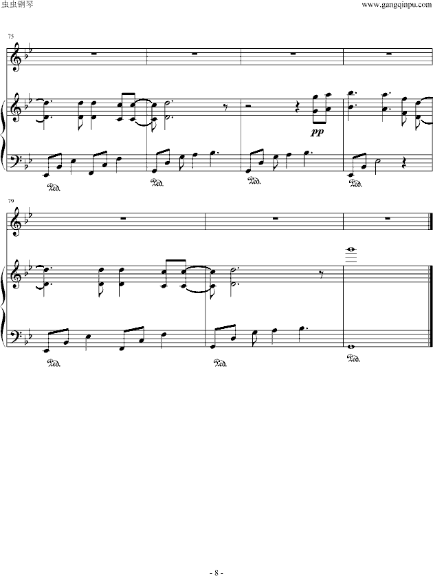 Forgiven(钢琴谱)8