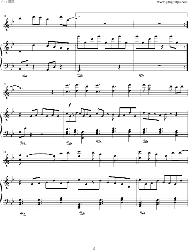 Forgiven(钢琴谱)5