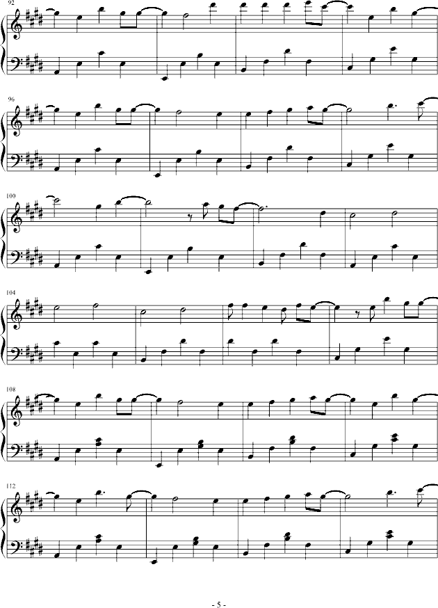 innocence(钢琴谱)5