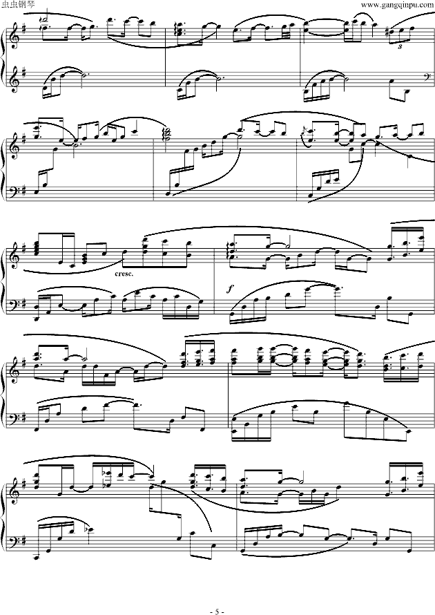 Beloved (心之所爱)(钢琴谱)5