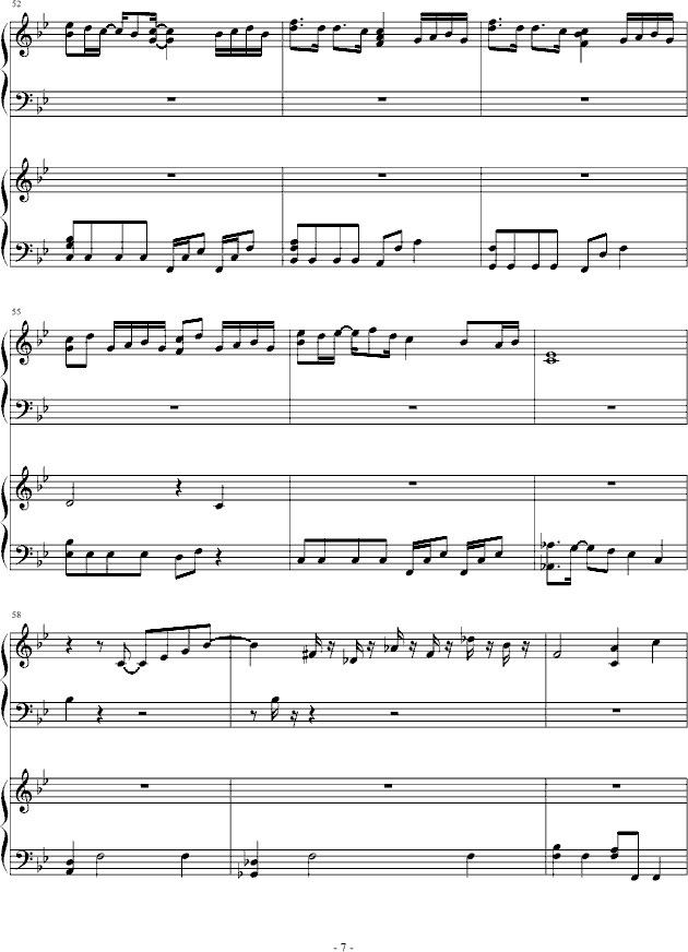 チェリッシュ_Cherish_(piano)(钢琴谱)7