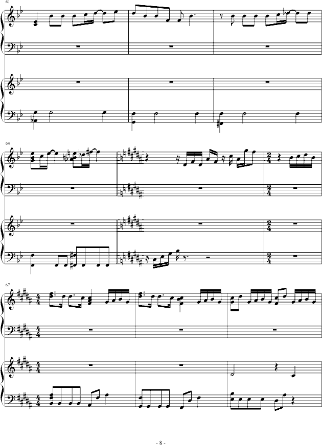 チェリッシュ_Cherish_(piano)(钢琴谱)8