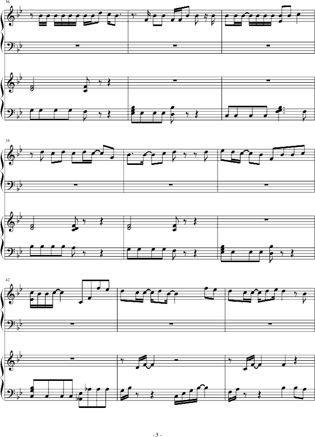 チェリッシュ_Cherish_(piano)(钢琴谱)5