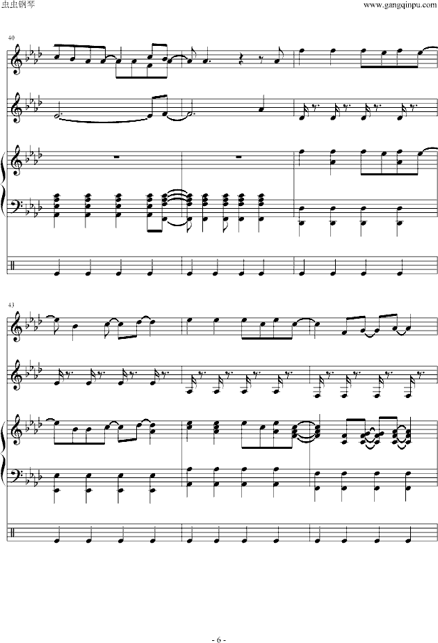 viva la vida(钢琴谱)6