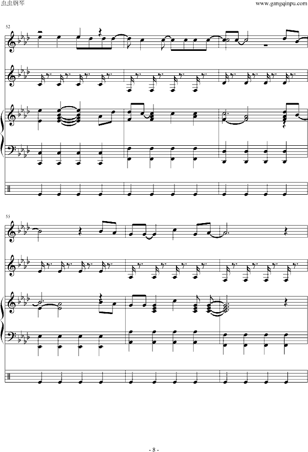 viva la vida(钢琴谱)8