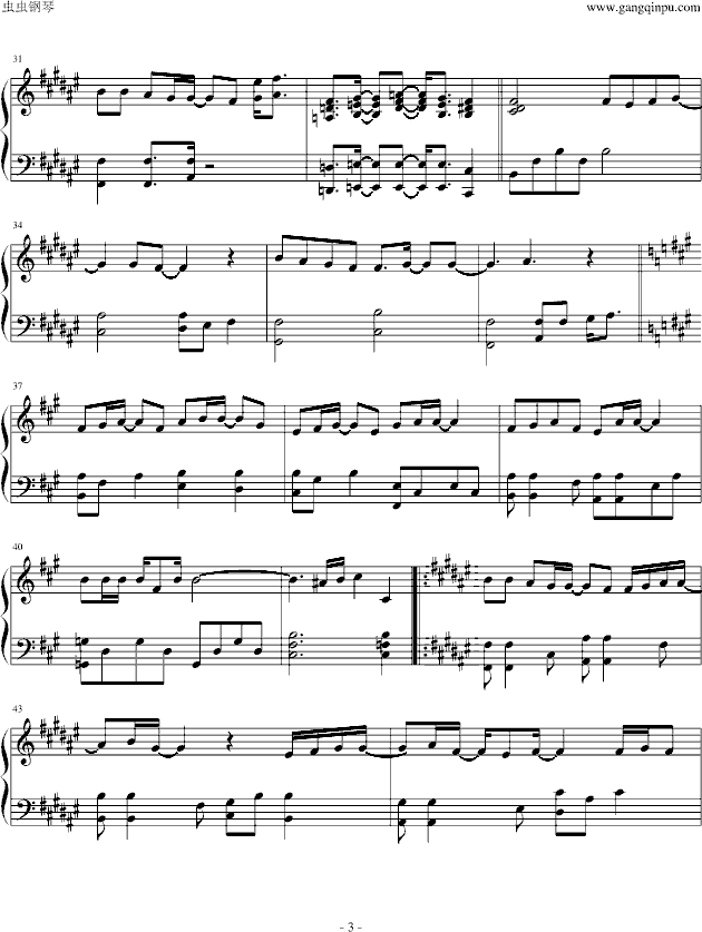 Baby Baby(钢琴谱)3