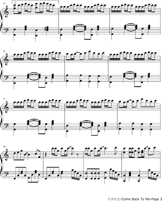 come back to me(钢琴谱)3