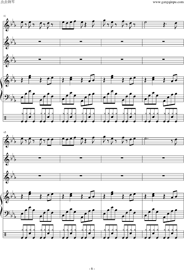 Far away from home(钢琴谱)6