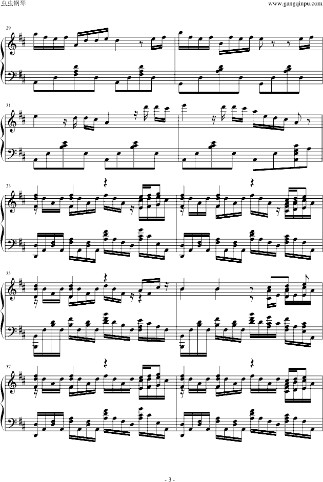 和兰花在一起(钢琴谱)3