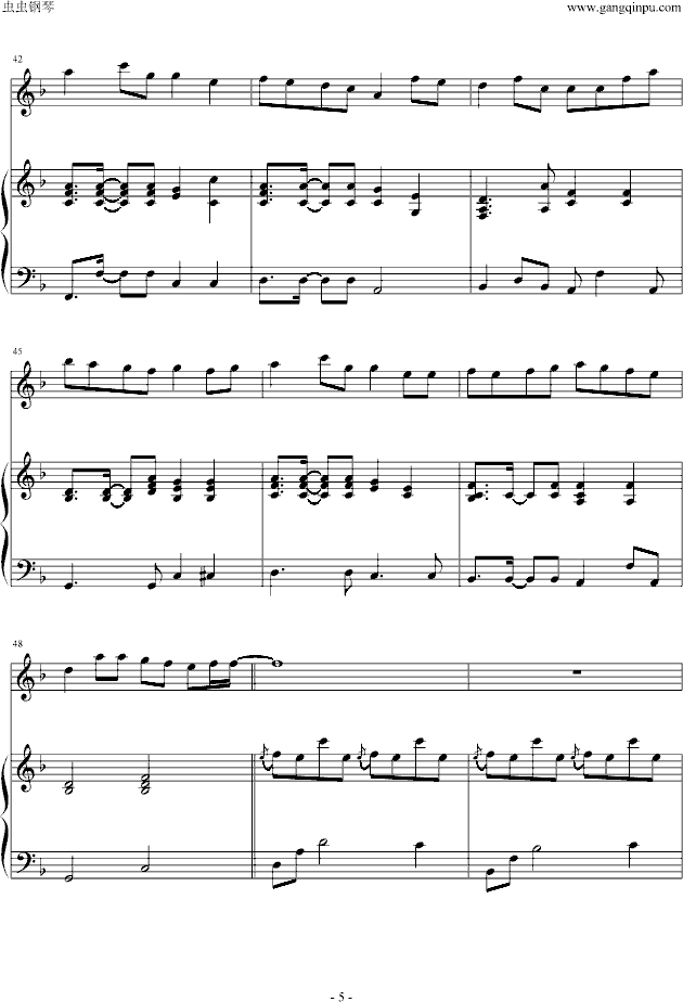 大塚爱(钢琴谱)5